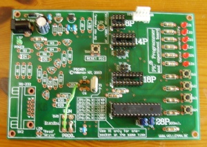 photograph of board after modification